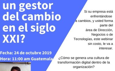 Webinar: ¿Cómo ser un gestor de cambio en el siglo XXI?